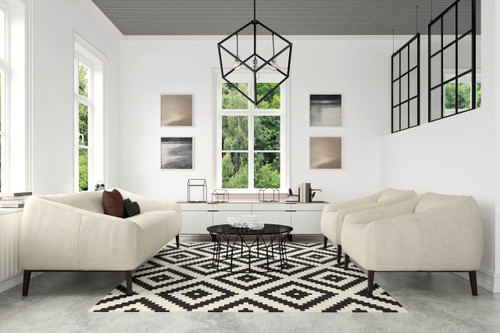 Z-LITE 478P34-MB-BN 4 Light Pendant,Matte Black + Brushed Nickel