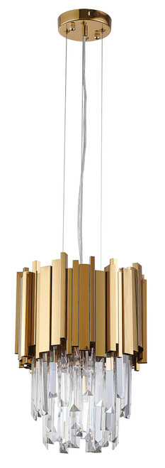 BETHEL INTERNATIONAL MU106P9G 1-Light Single Pendant Lighting,Gold