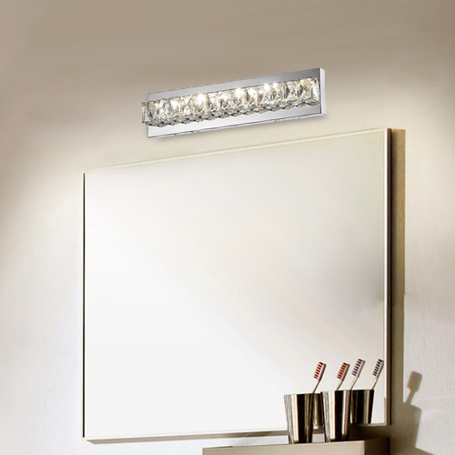 BETHEL INTERNATIONAL KD20 1-Light LED Bathroom Vanity Lighting,Chrome