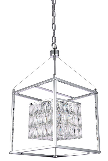 BETHEL INTERNATIONAL LA11 4-Light Chandelier,Chrome