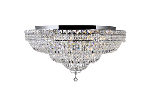 CWI LIGHTING 8003C36C 21 Light Bowl Flush Mount with Chrome finish