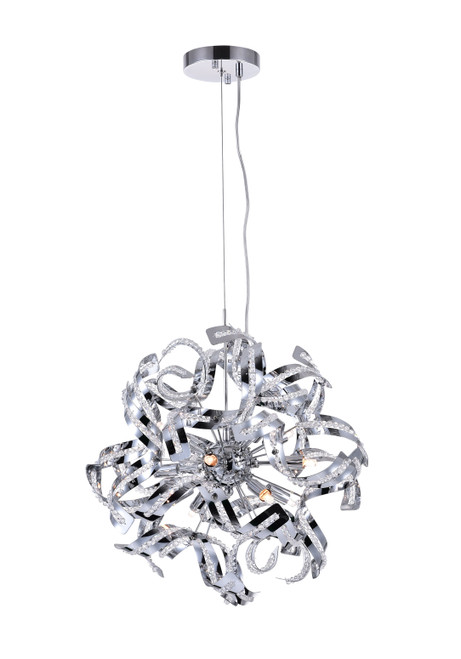 CWI LIGHTING 5067P19C 12 Light  Chandelier with Chrome finish