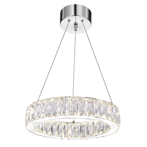 CWI LIGHTING 5704P16-1-601-A LED  Chandelier with Chrome finish