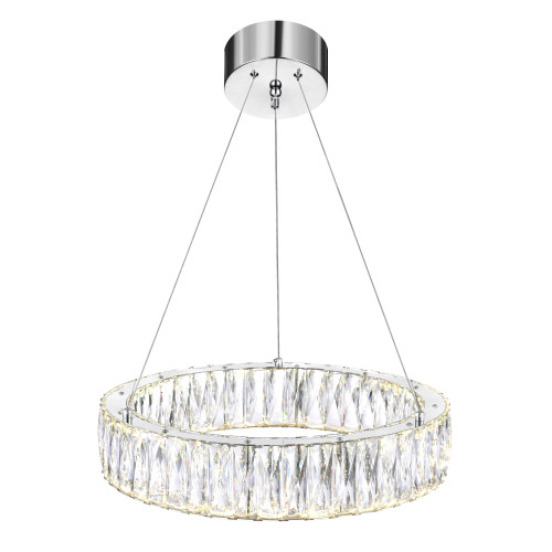CWI LIGHTING 5704P20-1-601 LED  Chandelier with Chrome finish