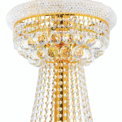 CWI LIGHTING 8001P36G 34 Light Down Chandelier with Gold finish