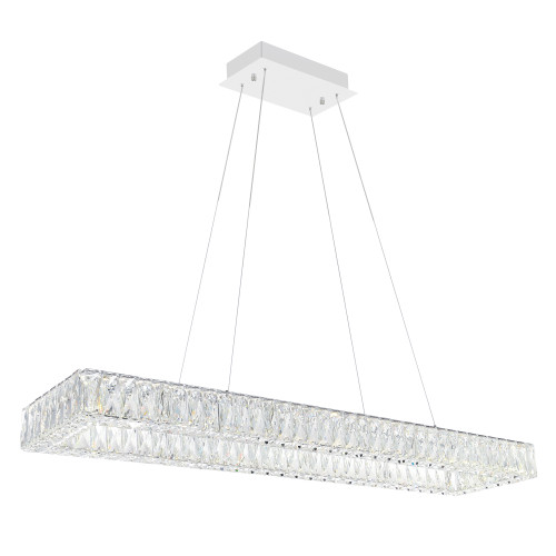 CWI LIGHTING 1084P44-601-RC-1C LED Chandelier with Chrome Finish