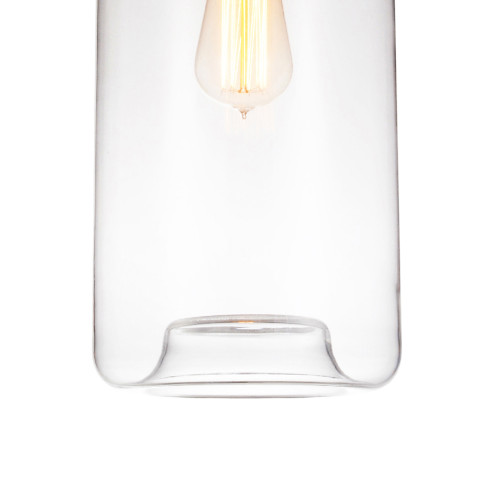 CWI LIGHTING 5553P7-Clear 1 Light Down Mini Pendant with Clear finish
