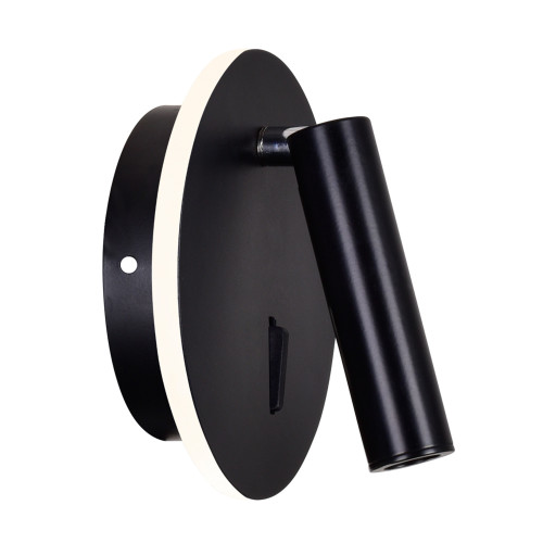 CWI LIGHTING 1241W6-101 LED Sconce with Matte Black Finish
