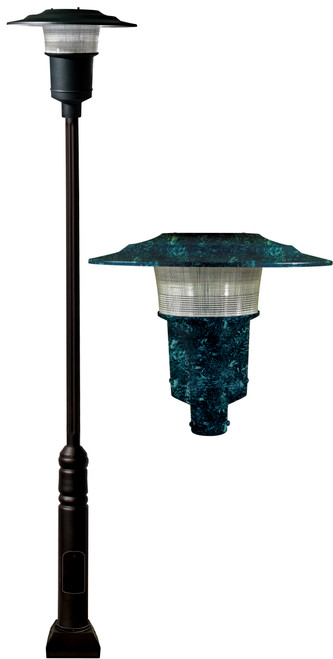 DABMAR LIGHTING GM6550-VG Large Post Fixture Incandescent 120 Volts, Verde Green DABMAR LIGHTING GM6550-VG Large Post Fixture Incandescent 120 Volts, Verde Green