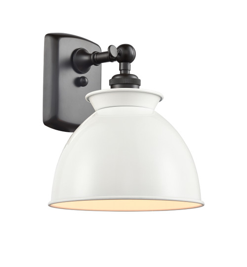 INNOVATIONS LIGHTING 516-1W-OB-M14-W Adirondack 1 Light Sconce part of the Ballston Collection