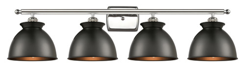 INNOVATIONS LIGHTING 516-4W-PN-M14-BK Adirondack 3 Light Bath Vanity Light part of the Ballston Collection