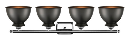 INNOVATIONS LIGHTING 516-4W-PC-M14-BK Adirondack 3 Light Bath Vanity Light part of the Ballston Collection