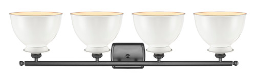 INNOVATIONS LIGHTING 516-4W-OB-M14-W Adirondack 3 Light Bath Vanity Light part of the Ballston Collection