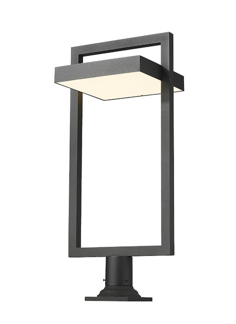 Z-LITE 566PHXLR-533PM-BK-LED 1 Light Outdoor Pier Mounted Fixture,Black