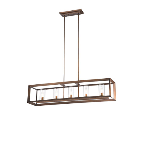 WAREHOUSE OF TIFFANY'S HM067CP/5 Alois 8.5 in. 5-Light Indoor Chrome Finish Chandelier with Light Kit