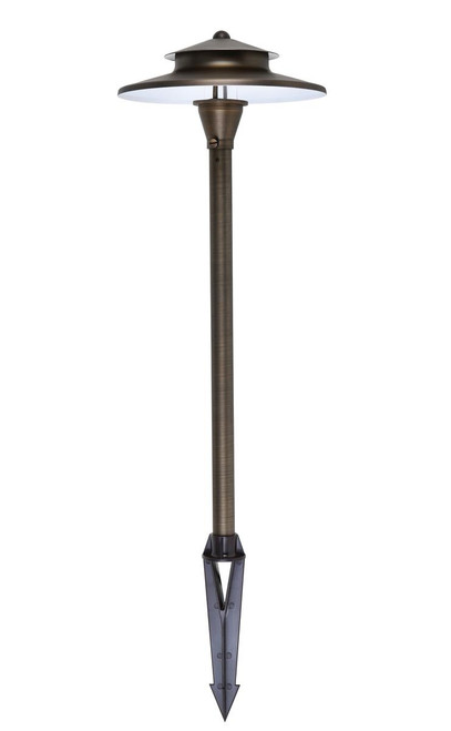Elitco Lighting P804 Outdoor Cast Brass Path light D:9" H:24"