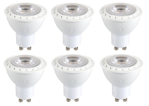 Elitco Lighting GU10LED101V1-6PK Dimmable 6.5W LED GU10 light bulb 3000K pack of 6