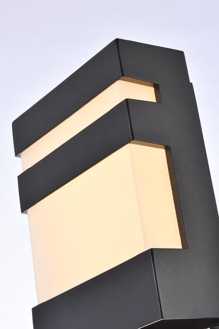Living District LDOD4010BK Raine Integrated LED wall sconce in black