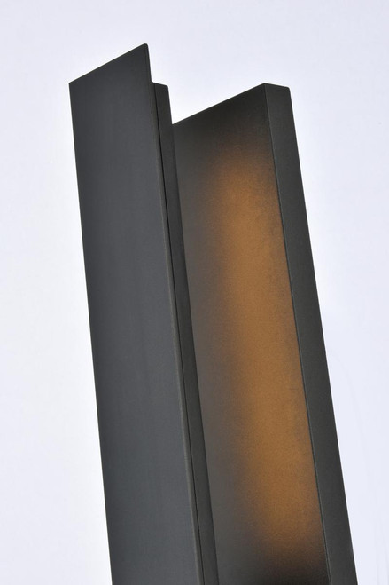 Living District LDOD4005BK Raine Integrated LED wall sconce in black