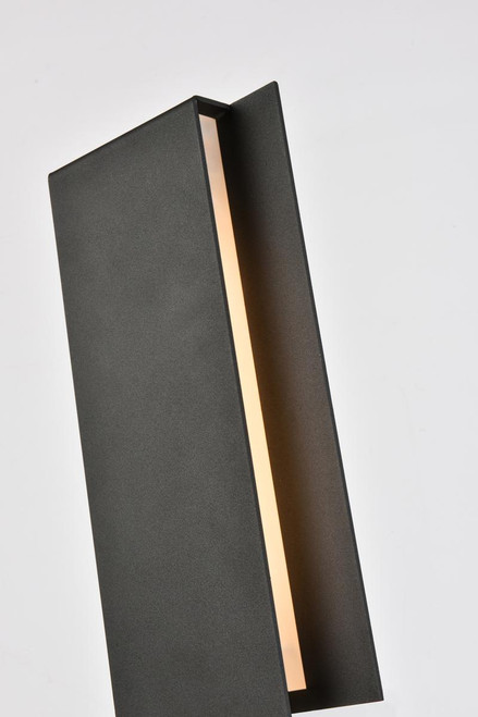 LIVING DISTRICT LDOD4033BK Raine Integrated LED wall sconce  in black