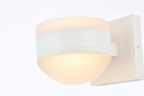 Living District LDOD4017WH Raine Integrated LED wall sconce in white