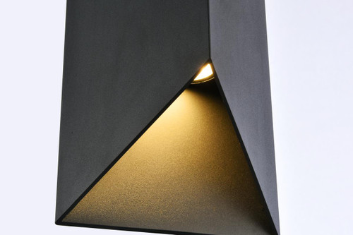LIVING DISTRICT LDOD4022BK Raine Integrated LED wall sconce  in black