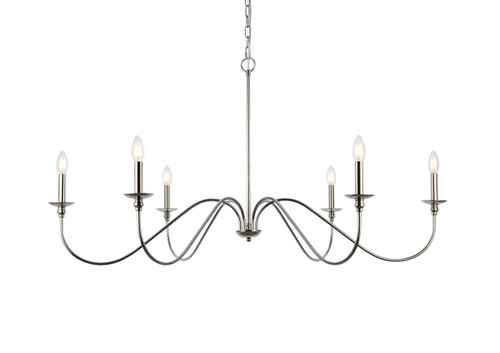 Living District LD5056D48PN Rohan 48 inch chandelier in polished nickel