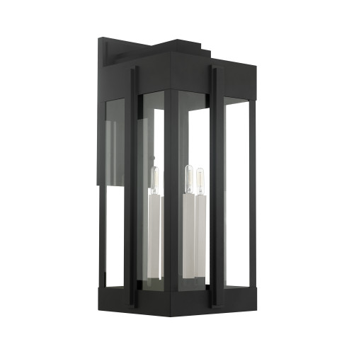 LIVEX LIGHTING 27716-04 Lexington 4 Lt Black Outdoor Wall Lantern