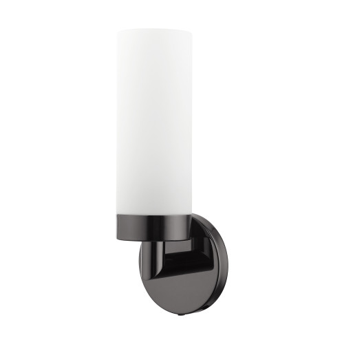 LIVEX LIGHTING 15071-46 1 Light Black Chrome ADA Single Sconce