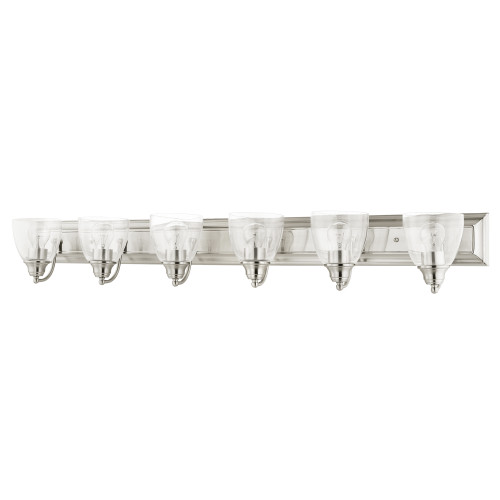 LIVEX LIGHTING 17076-91 Birmingham 6 Lt Brushed Nickel Vanity Sconce