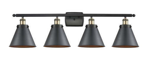 INNOVATIONS LIGHTING 916-4W-BAB-M13-BK Appalachian 3 Light Bath Vanity Light part of the Ballston Collection