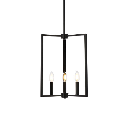 Living Disrict LD7071D14BK Vino 3 lights pendant in black