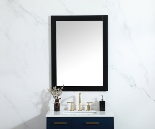 Elegant Decor VM22736BK Aqua vanity mirror 27x36 inch in black