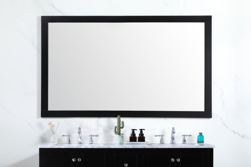 Elegant Decor VM26036BK Aqua vanity mirror 60x36 inch in black Elegant Decor VM26036BK Aqua vanity mirror 60x36 inch in black