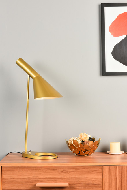 Living District LD2364BR Juniper 1 light brass table lamp