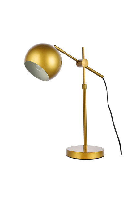 Living District LD2363BR Forrester 1 light brass table lamp