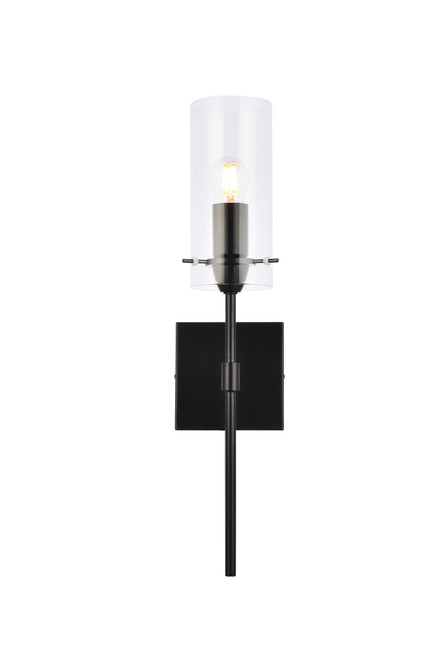 Living District LD2361BK Elsreth 1 light black wall sconce