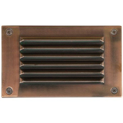 DABMAR LIGHTING STEP LIGHT LOUVERED DOWN COVER 3.0w AMBER JC-LED 48 LEDS 12V