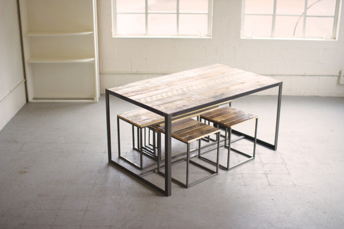 KALALOU CQ7363 SET OF NINE RECYCLED WOOD AND METAL DISPLAY KALALOU CQ7363 SET OF NINE RECYCLED WOOD AND METAL DISPLAY