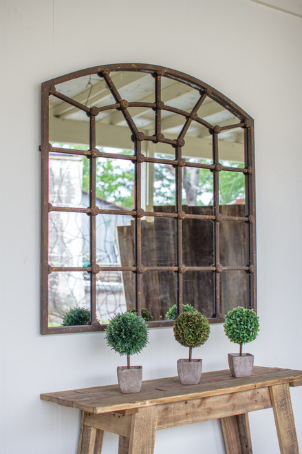 KALALOU CRD1085 ARCHED IRON MIRROR KALALOU CRD1085 ARCHED IRON MIRROR