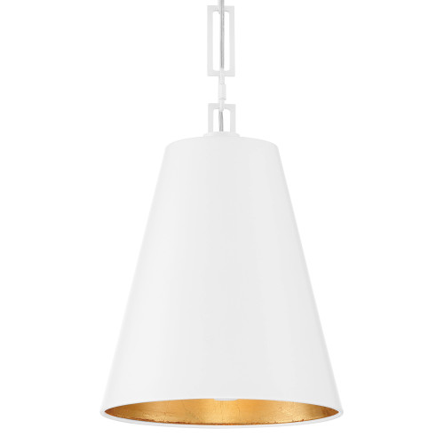 CRYSTORAMA 8685-MT-GA Alston 2 Light Matte White & Antique Gold Chandelier