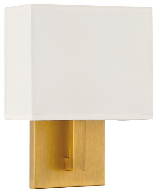 ACCESS LIGHTING 64061LEDDLP-ABB/WH 1 Light Wall Sconce Antique Brushed Brass