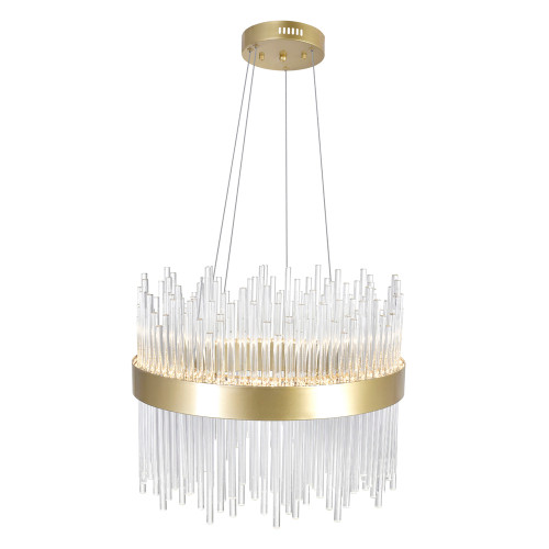 CWI LIGHTING 1063P16-169 LED Chandelier with Medallion Gold Finish