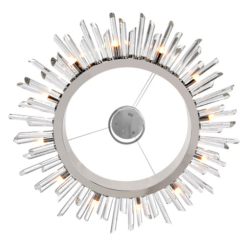 CWI LIGHTING 1170P32-12-613 12 Light Chandelier with Polished Nickle finish