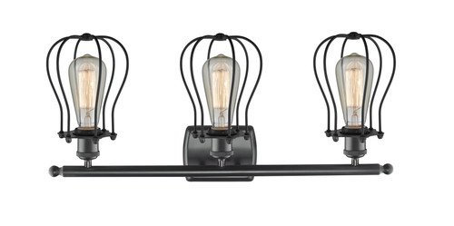 INNOVATIONS LIGHTING 516-3W-BK-CE513-BK Barrington 3 Light Bath Vanity Light