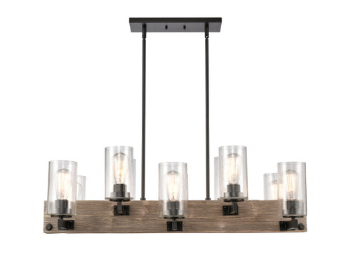 INNOVATIONS LIGHTING 424-10CH-BK-G4454 Diego Island Light