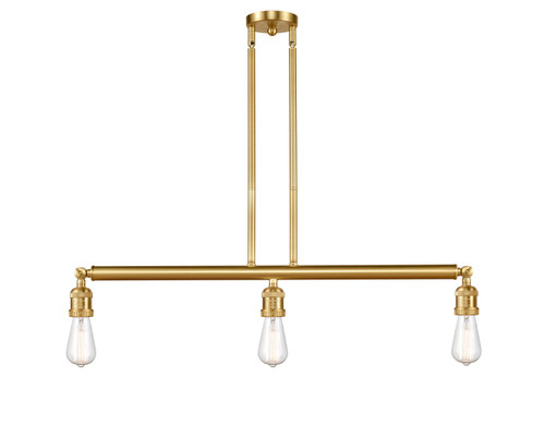 INNOVATIONS LIGHTING 213-SG Bare Bulb 3 Light Island Light