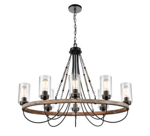 INNOVATIONS LIGHTING 442-8CR-BK-G4424 Paladin Oval Chandelier