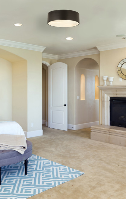 Z-LITE 2302F3-BRZ 3 Light Flush Mount,Bronze