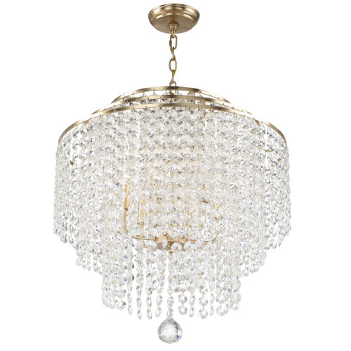 CRYSTORAMA GAB-B7305-GA Gabrielle 6 Light Antique Gold Chandelier CRYSTORAMA GAB-B7305-GA Gabrielle 6 Light Antique Gold Chandelier